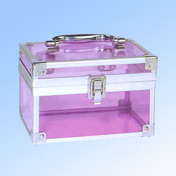 Purple PVC Cosmetic Case